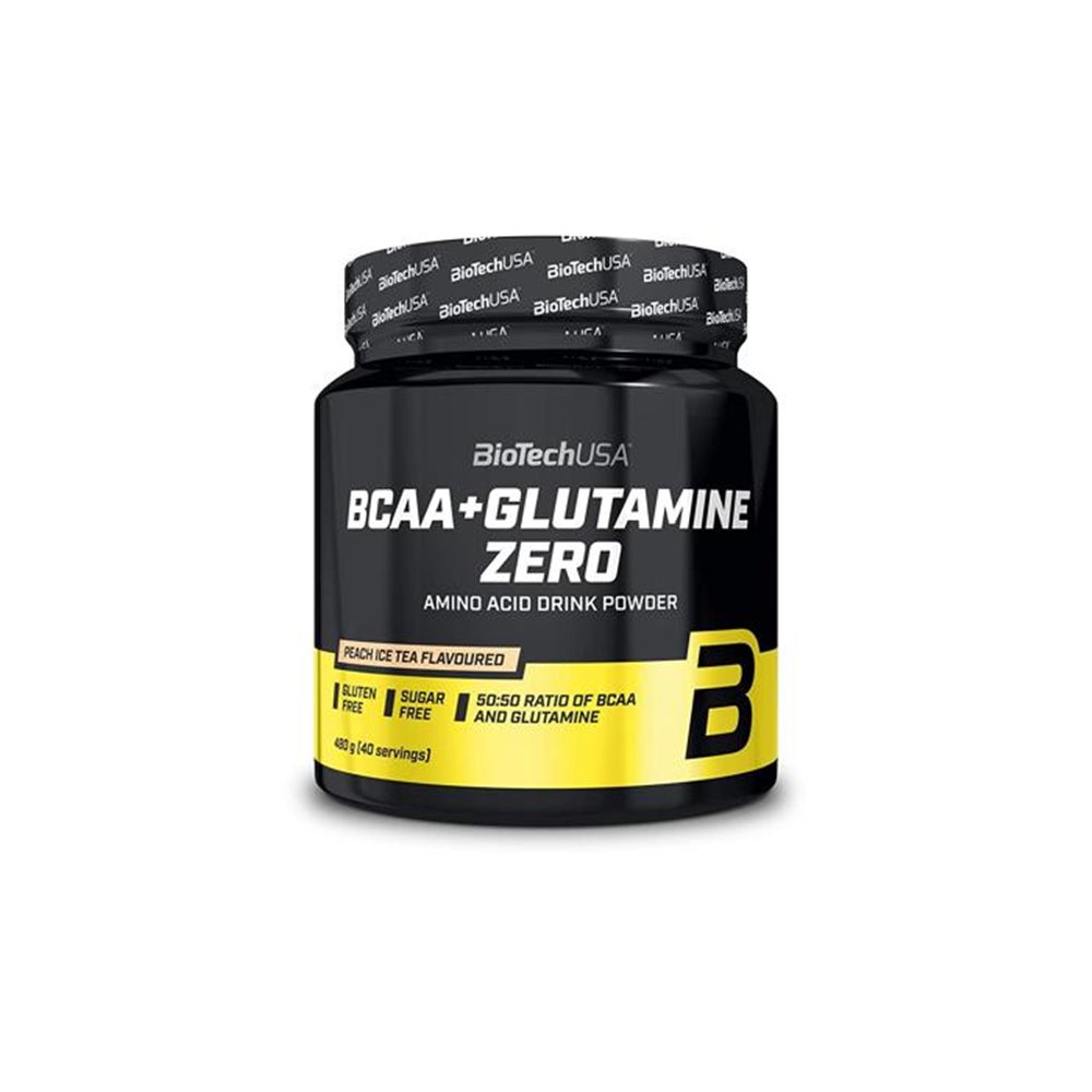 Sportnahrung, Aminosäuren, BCAA BioTech USA BCAA + Glutamine Zero, 480 g Dose