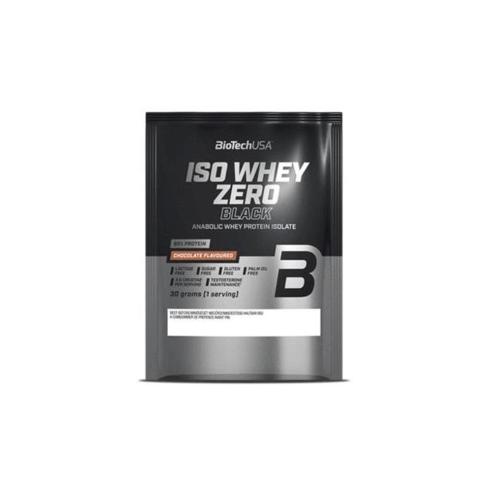 Sportnahrung, Eiweiß / Protein BioTech USA Iso Whey Zero Black, 30 g Portionsbeutel