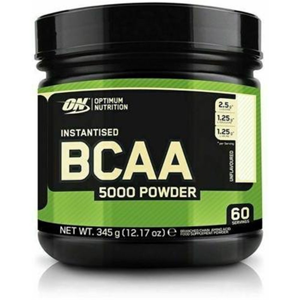 Sportnahrung, Aminosäuren, BCAA Optimum Nutrition Instantized BCAA 5000 Powder, 345 g Dose, Unflavoured