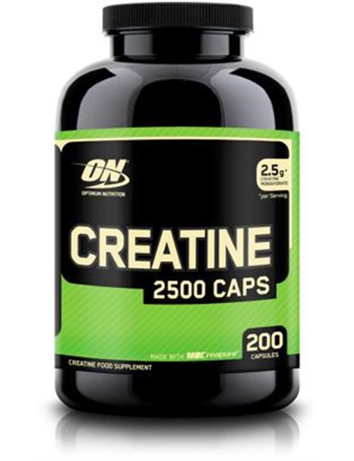Sportnahrung, Creatin Optimum Nutrition Creatine 2500, 200 Kapseln Dose
