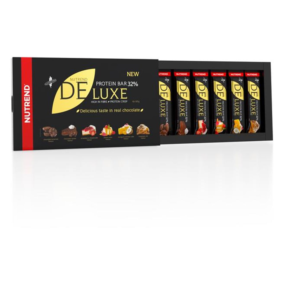 Sportnahrung, Riegel / Snacks Nutrend Deluxe Protein Bar Set, 6 x 60 g Riegel, gemixt