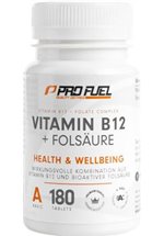 ProFuel Vitamin B12 + Folsäure, 180 Tabletten Dose