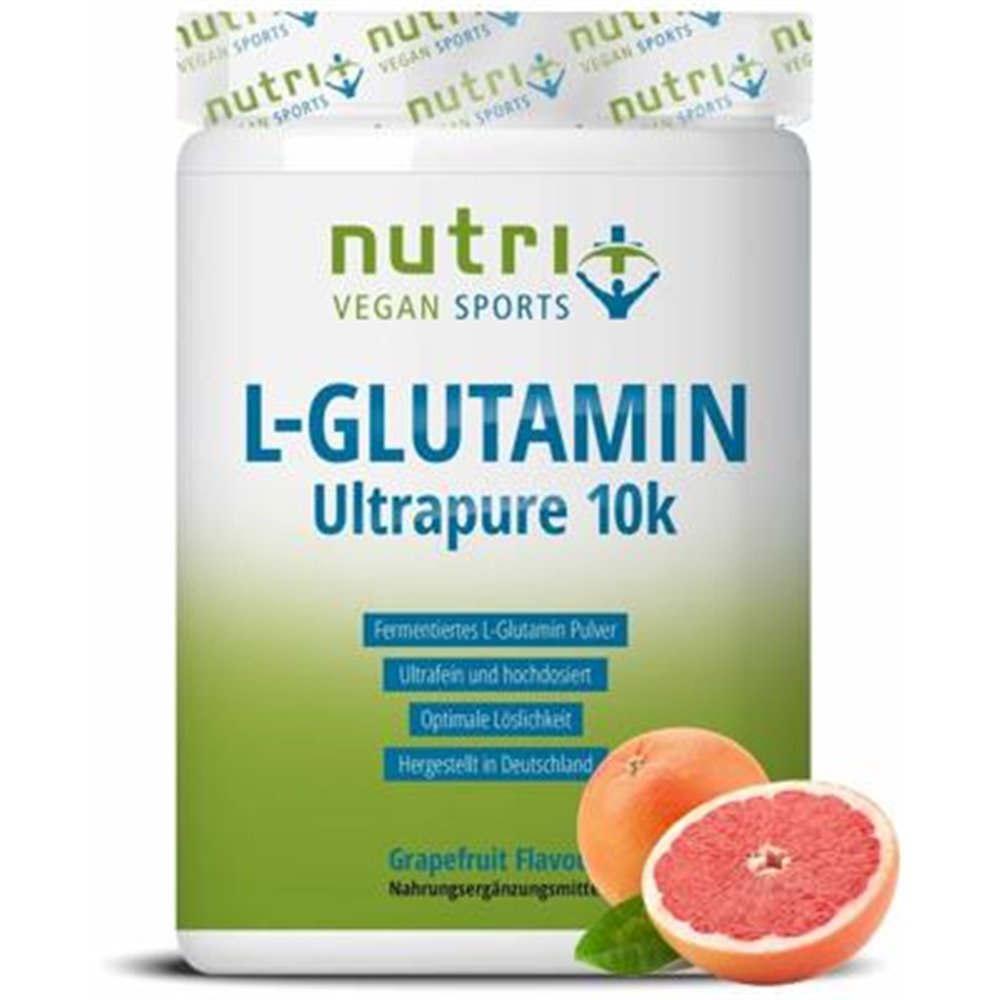 nutri+ veganes L-Glutamin Pulver Ultrapure