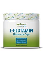 nutri+ vegane L-Glutamin Ultrapure Kapseln, 200 Kapseln Dose
