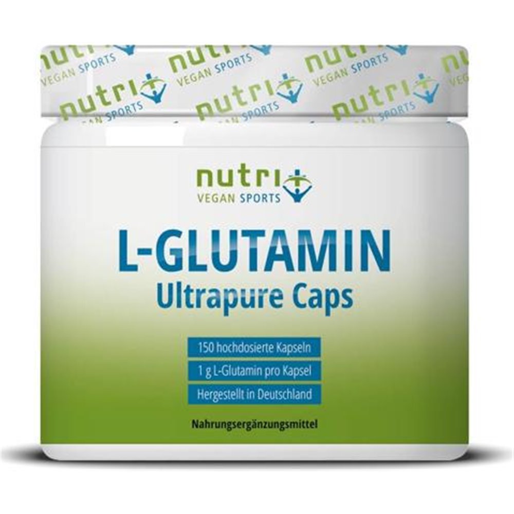 nutri+ vegane L-Glutamin Kapseln Ultrapure