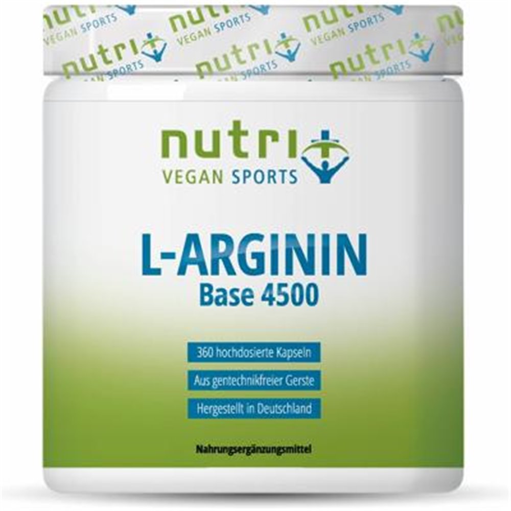 nutri+ vegane L-Arginin Base Kapseln