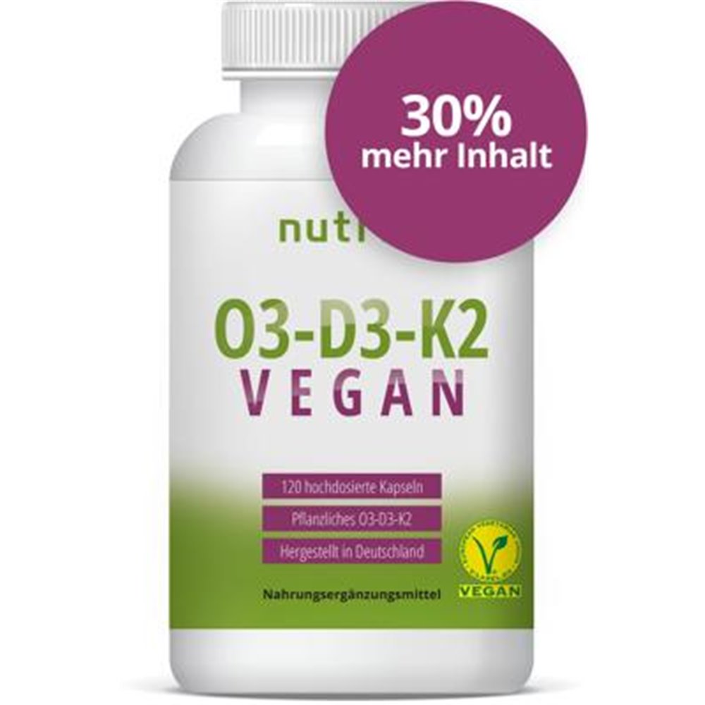 nutri+ vegane O3-D3-K2 Vitamin Kapseln
