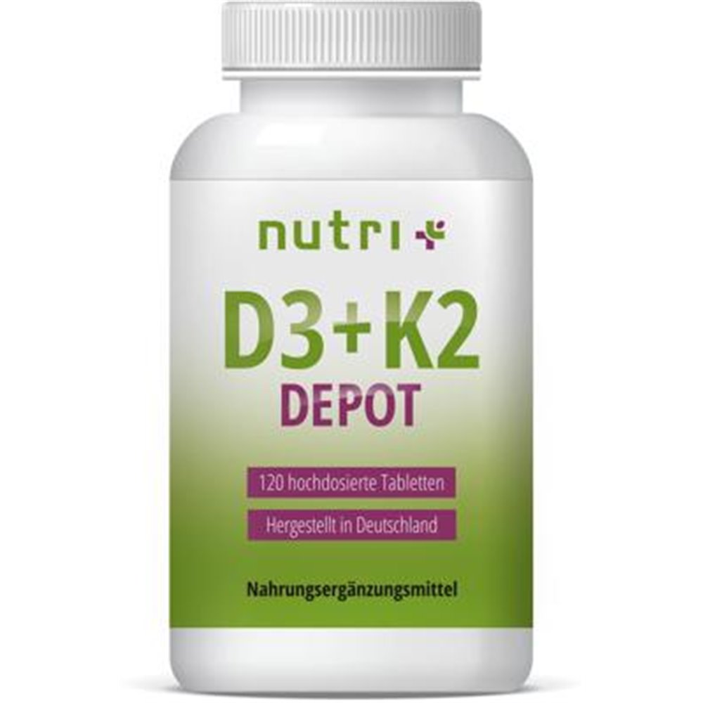 nutri+ vegane D3+K2 Depot Tabletten