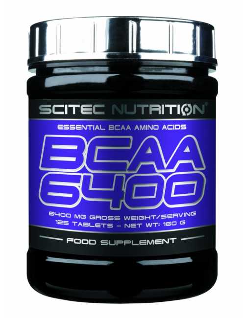 Sportnahrung, Aminosäuren, BCAA Scitec Nutrition BCAA 6400, 125 Tabletten Dose