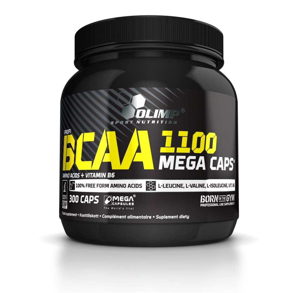Sportnahrung, Aminosäuren, BCAA Olimp BCAA Mega Caps, 300 Kapseln